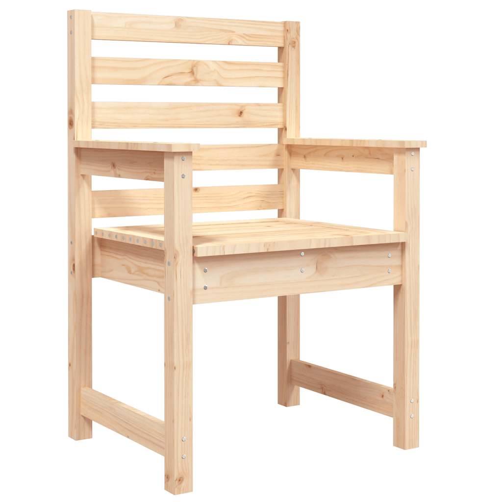 Sedie da Giardino 2pz 60x48x91 cm Legno Massello di Pino 824053