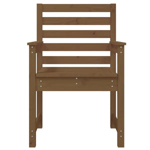 Sedie da Giardino 2pz Ambra 60x48x91 cm Legno Massello di Pino 824056