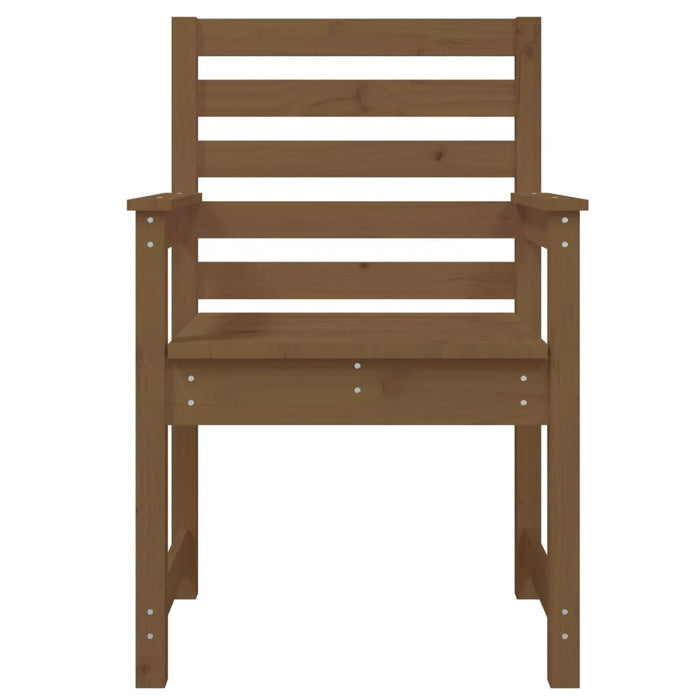 Sedie da Giardino 2pz Ambra 60x48x91 cm Legno Massello di Pino 824056