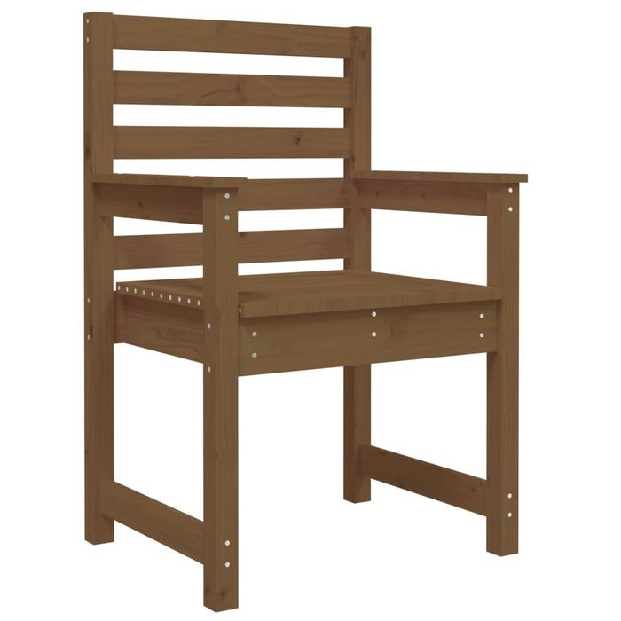 Sedie da Giardino 2pz Ambra 60x48x91 cm Legno Massello di Pino 824056