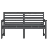 Panca da giardino mobili da giardino per esterni terrazza 159,5 x 48 x 91,5 cm legno massiccio di pino grigio 02_0011731