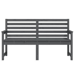 Panca da giardino mobili da giardino per esterni terrazza 159,5 x 48 x 91,5 cm legno massiccio di pino grigio 02_0011731