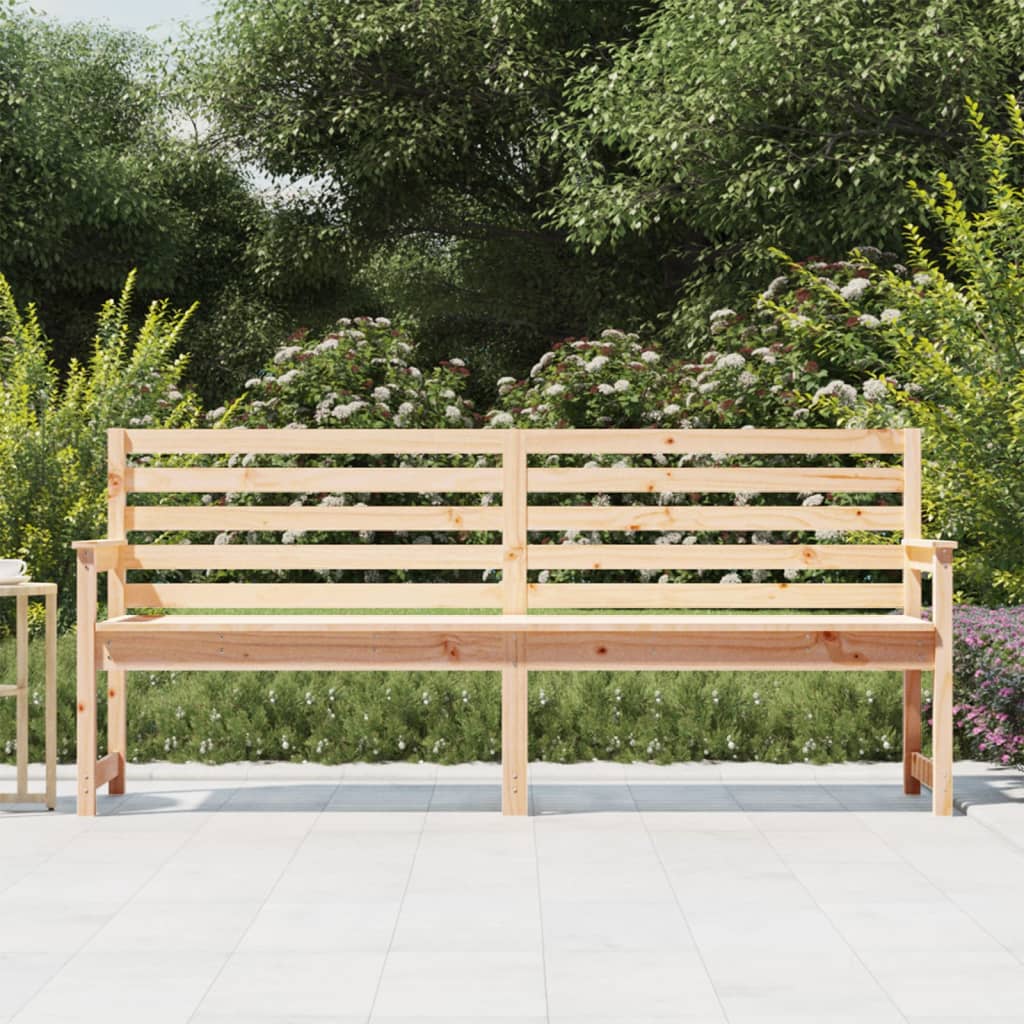 Panca da Giardino 203,5x48x91,5 cm in Legno Massello di Pino 824074