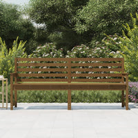 Panca da Giardino Ambra 203,5x48x91,5 cm Legno Massello di Pino 824077