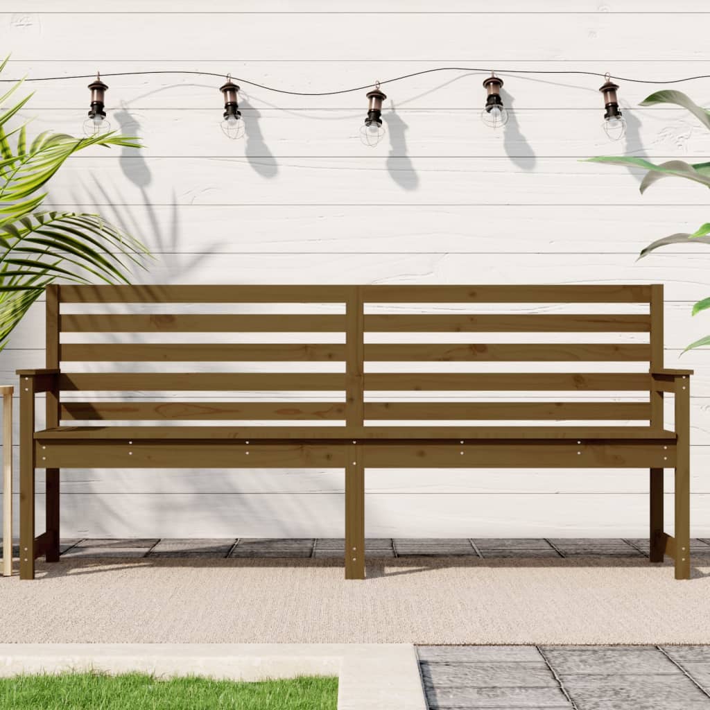 Panca da Giardino Ambra 203,5x48x91,5 cm Legno Massello di Pino 824077