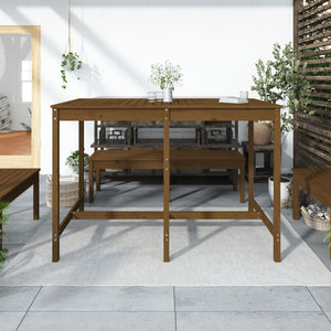 Tavolo da Giardino Ambra 159,5x82,5x110cm Legno Massello Pino