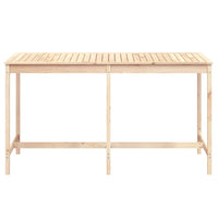 Tavolo da Giardino 203,5x90x110 cm in Legno Massello di Pino