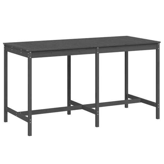 Tavolo da Giardino Grigio 203,5x90x110cm Legno Massello di Pino 824104