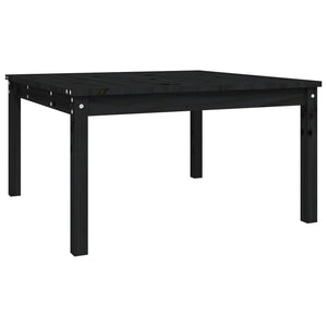 Tavolo da Giardino Nero 82,5x82,5x45 cm Legno Massello di Pinocod mxl 81994