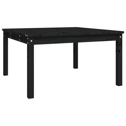 Tavolo da Giardino Nero 82,5x82,5x45 cm Legno Massello di Pinocod mxl 81994