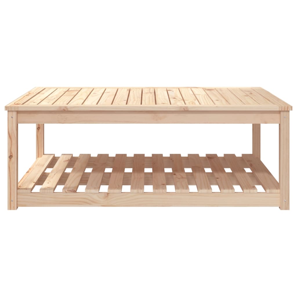 Tavolo da Giardino 121x82,5x45 cm in Legno Massello di Pino 824148