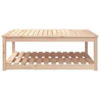 Tavolo da Giardino 121x82,5x45 cm in Legno Massello di Pino 824148
