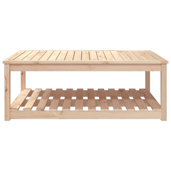 Tavolo da Giardino 121x82,5x45 cm in Legno Massello di Pino 824148