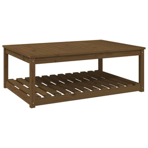 Tavolo da Giardino Ambra 121x82,5x45 cm Legno Massello di Pino 824151