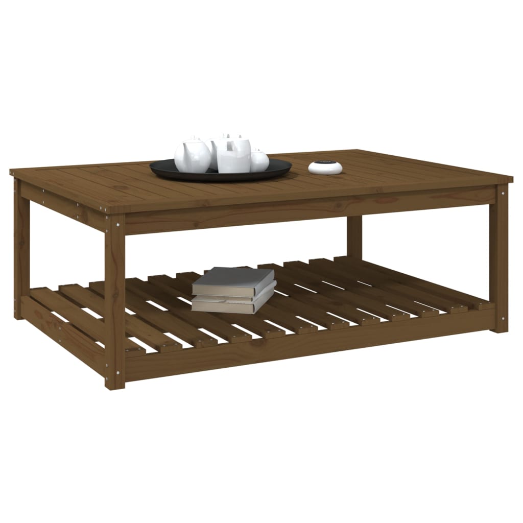 Tavolo da Giardino Ambra 121x82,5x45 cm Legno Massello di Pino 824151
