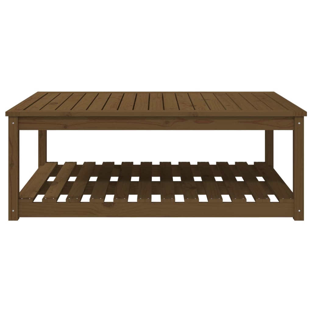 Tavolo da Giardino Ambra 121x82,5x45 cm Legno Massello di Pino 824151