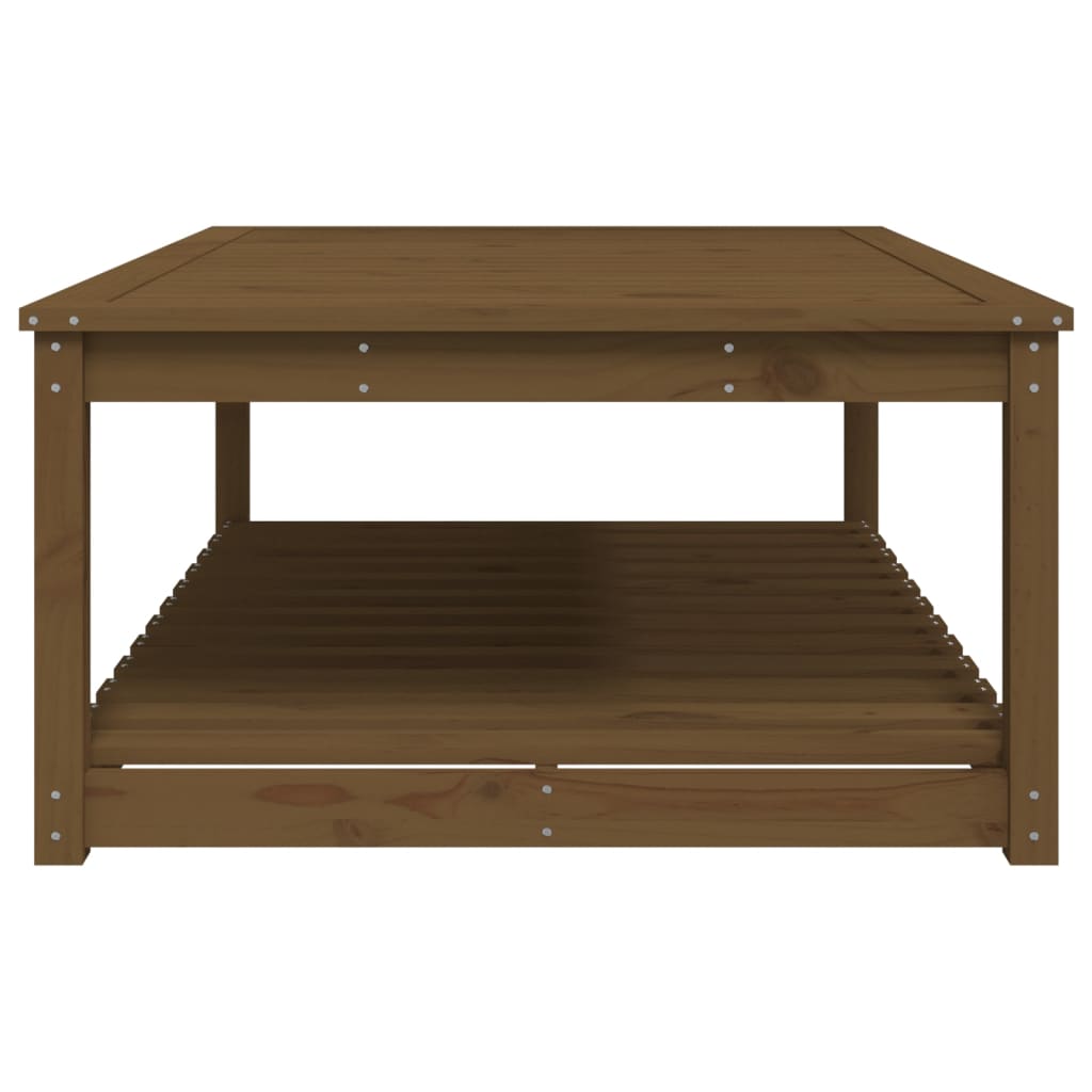 Tavolo da Giardino Ambra 121x82,5x45 cm Legno Massello di Pino 824151