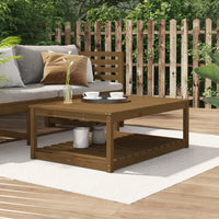 Tavolo da Giardino Ambra 121x82,5x45 cm Legno Massello di Pino 824151