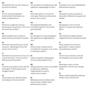 Tunnel per Gatti a S Nero e Blu 122 cm Poliestere 172185