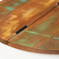 Tavolino da Salotto Bianco 50x27 cm Legno Massello di Recupero 351754