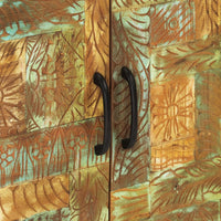 Credenza Intagliata a Mano 55x30x75 cm Legno Massello Recupero