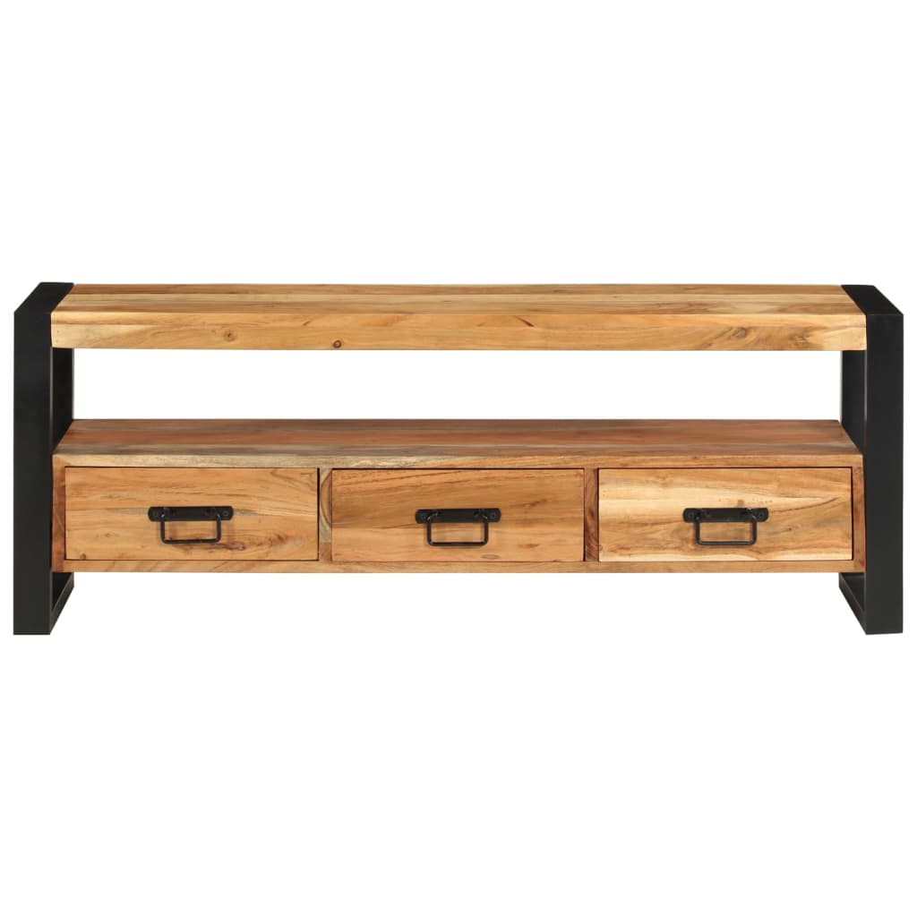 Mobile Porta TV-Mobile per TV-Credenza TV 120x30x45 cm in Legno Massello di Acacia