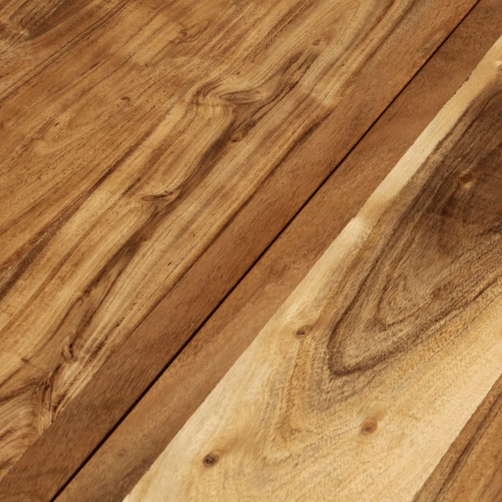 Tavolino Ø 68x43 cm in Legno Massello di Acacia e Ferro 351673