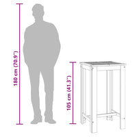 Tavolo da Bar da Giardino 60x60x105 cm Legno Massello di Acacia 319700