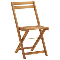 Set da Bistrò Pieghevole 3pz con Cuscini Legno Massello Acacia 319705