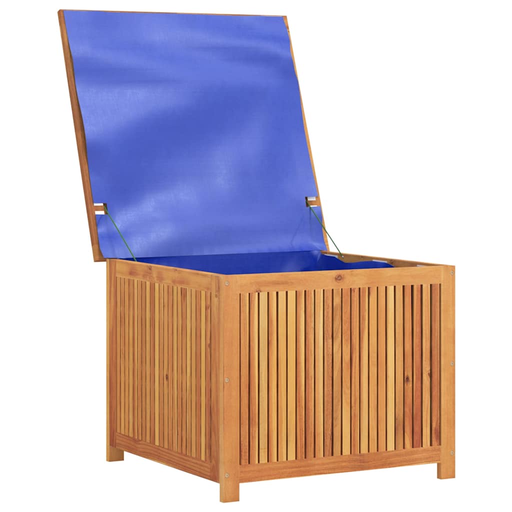 Contenitore da Giardino-Cassapanche da esterno 75x75x58 cm in Legno Massello di Acacia