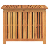 Contenitore da Giardino-Cassapanche da esterno 75x75x58 cm in Legno Massello di Acacia