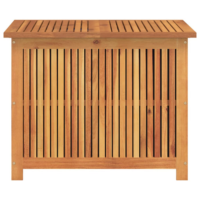 Contenitore da Giardino-Cassapanche da esterno 75x75x58 cm in Legno Massello di Acacia