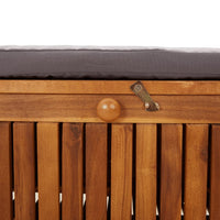 Panca da giardino mobile da giardino per esterni terrazza portaoggetti con cuscino 91 cm legno di acacia 02_0011809