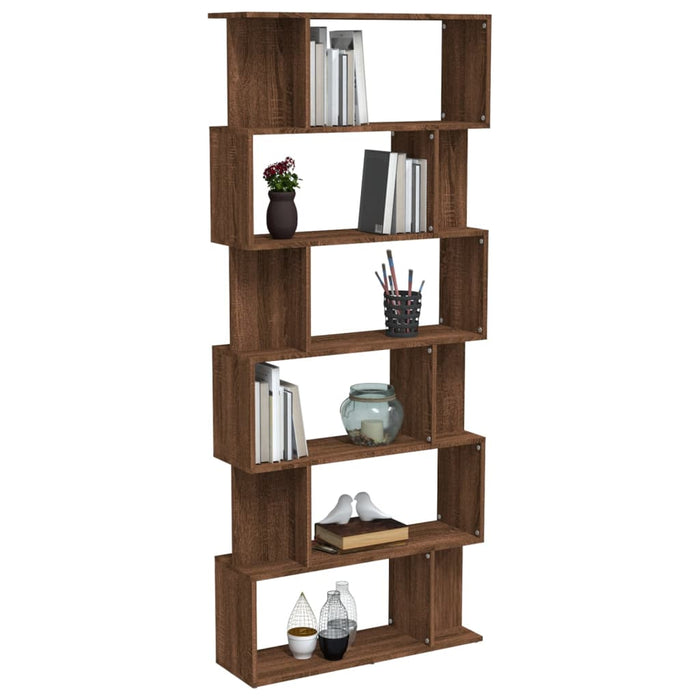 Libreria/Divisorio Rovere Marrone 80x24x192cm Legno Multistrato 816061