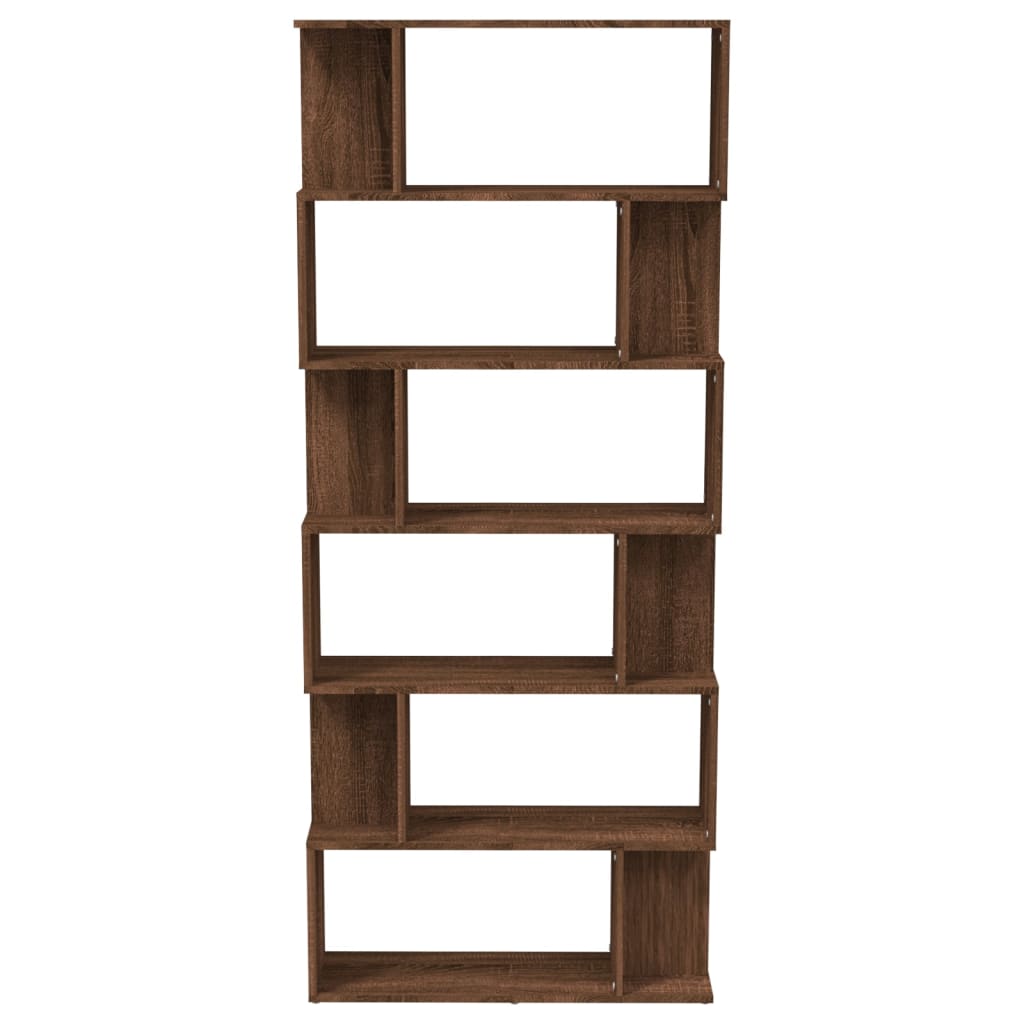Libreria/Divisorio Rovere Marrone 80x24x192cm Legno Multistrato 816061