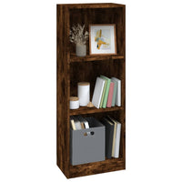 Libreria a 3 Ripiani Rovere Fumo 40x24x109 cm Legno Multistrato 819254