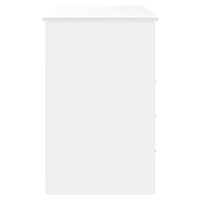 Scrivania con Cassetti Bianca 102x50x76 cm in Legno Multistrato cod mxl 76578