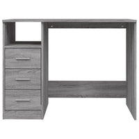 Scrivania Cassetti Grigio Sonoma 102x50x76 cm Legno Multistrato 823038