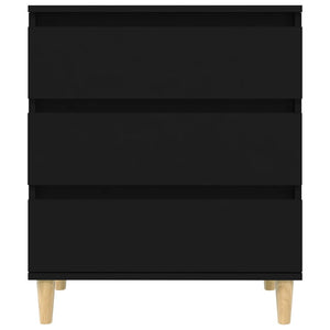 Credenza-Buffet-Armadio da cucina Nero 60x35x70 cm in Legno Multistrato 592897