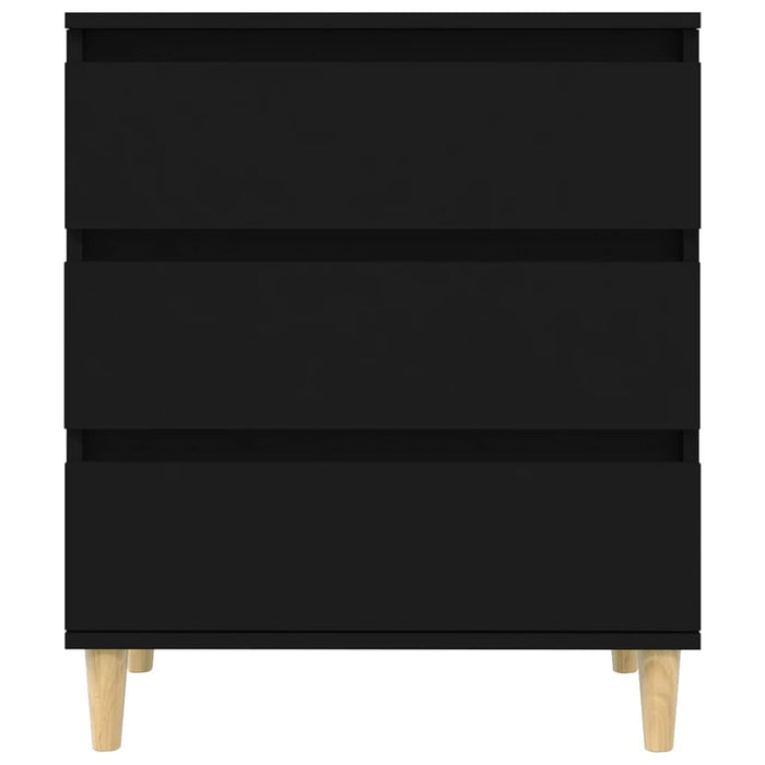 Credenza-Buffet-Armadio da cucina Nero 60x35x70 cm in Legno Multistrato 592897