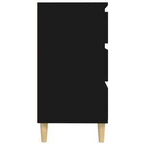 Credenza-Buffet-Armadio da cucina Nero 60x35x70 cm in Legno Multistrato 592897