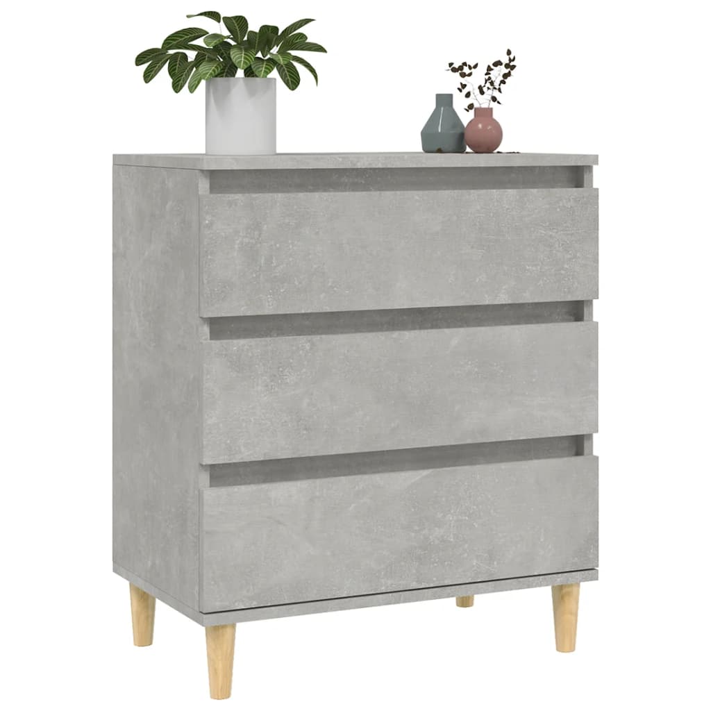 Credenza Grigio Cemento 60x35x70 cm in Legno Multistrato cod mxl 27280