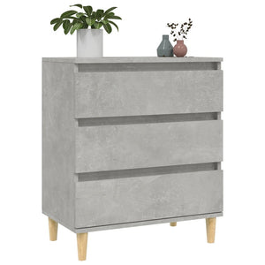 Credenza Grigio Cemento 60x35x70 cm in Legno Multistrato cod mxl 27280