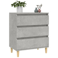 Credenza Grigio Cemento 60x35x70 cm in Legno Multistrato 823044