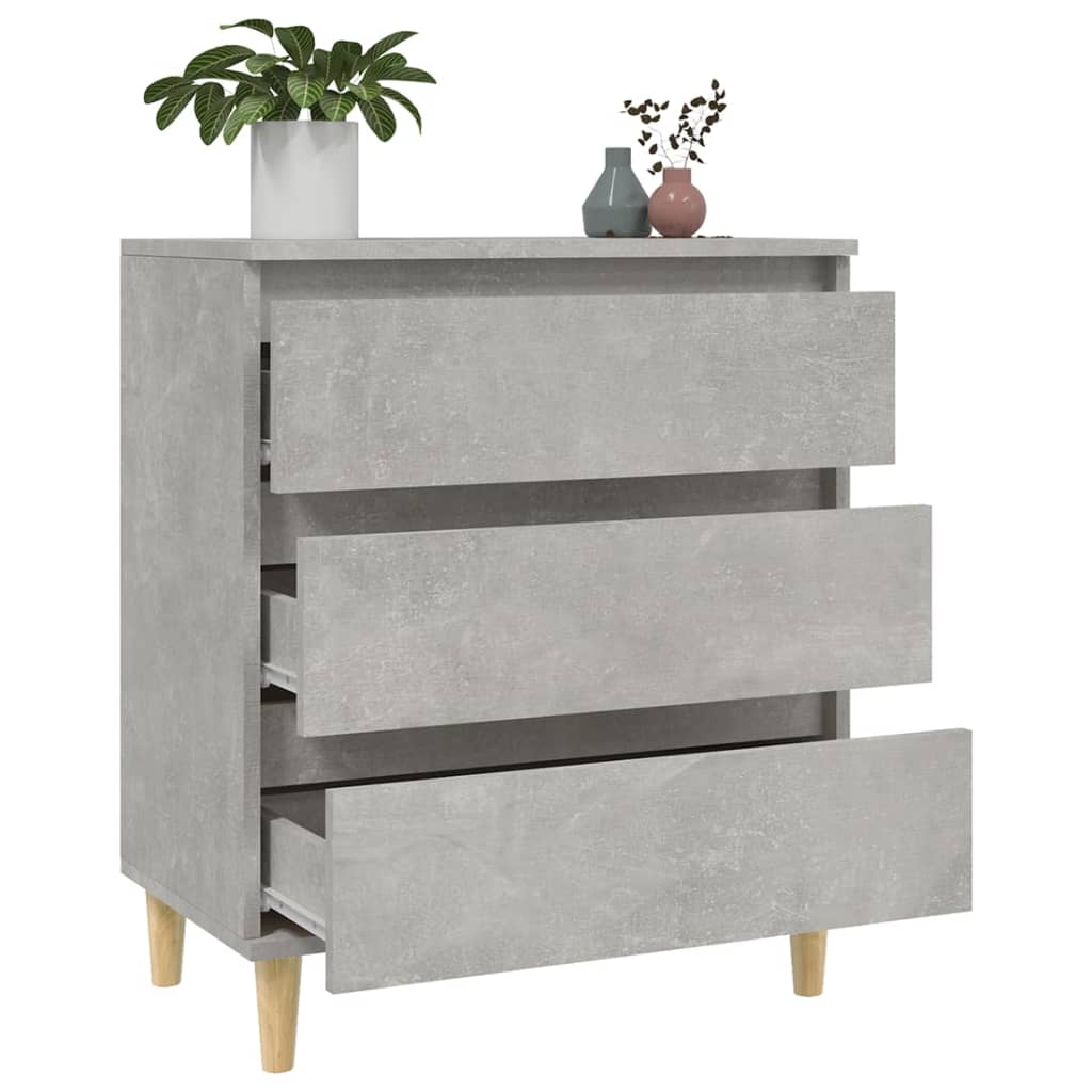 Credenza Grigio Cemento 60x35x70 cm in Legno Multistrato cod mxl 27280