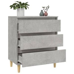 Credenza-Buffet-Armadio da cucina Grigio Cemento 60x35x70 cm in Legno Multistrato 321354