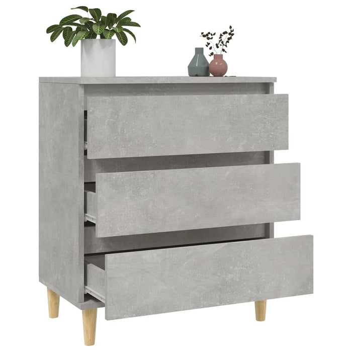 Credenza-Buffet-Armadio da cucina Grigio Cemento 60x35x70 cm in Legno Multistrato 321354