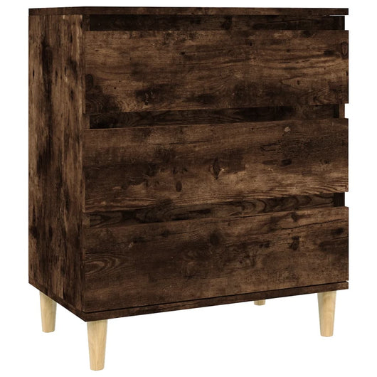 Credenza-Buffet-Armadio da cucina Rovere Fumo 60x35x70 cm in Legno Multistrato 853605