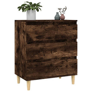 Credenza Rovere Fumo 60x35x70 cm in Legno Multistrato 823045