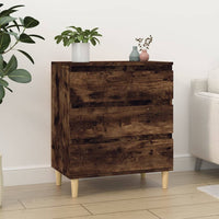 Credenza Rovere Fumo 60x35x70 cm in Legno Multistrato 823045